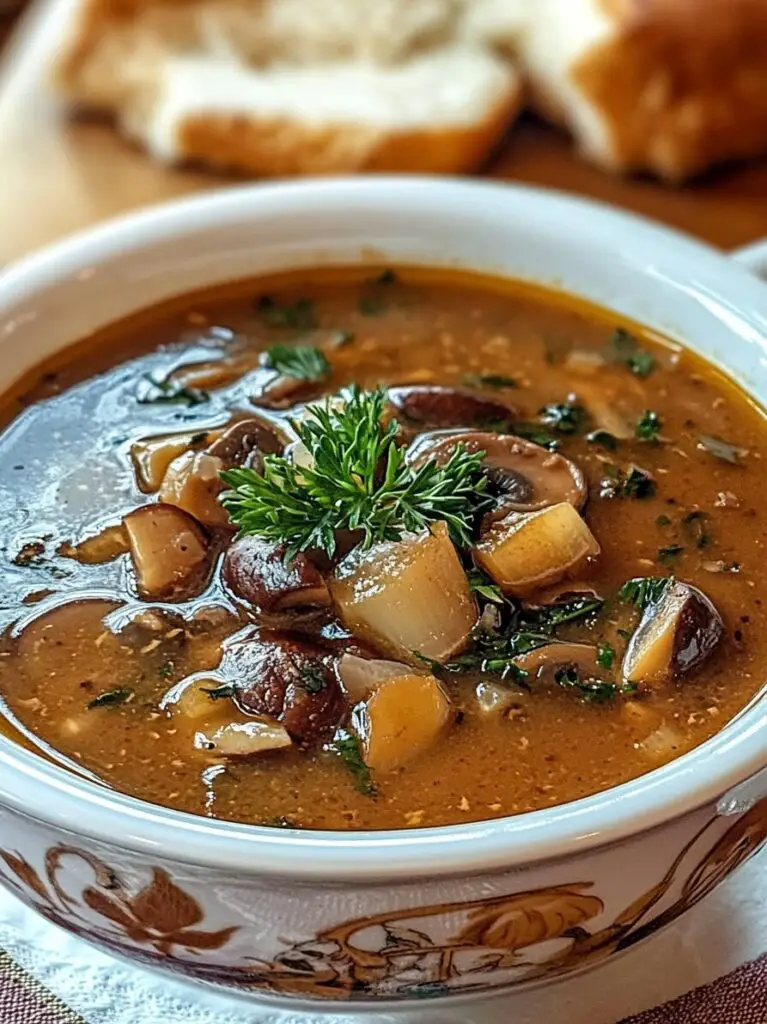 Rustic Hungarian Mushroom Soup