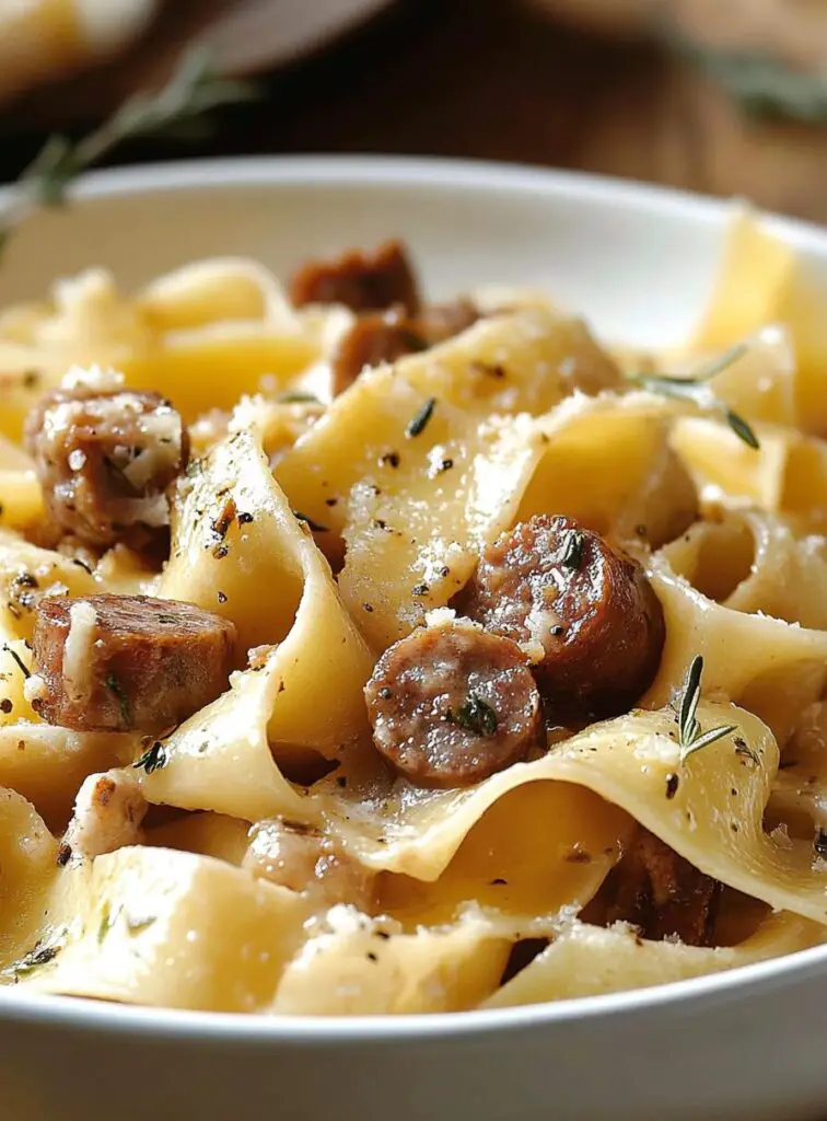 Creamy Calabrian Chili Pappardelle with Sausage & Fennel