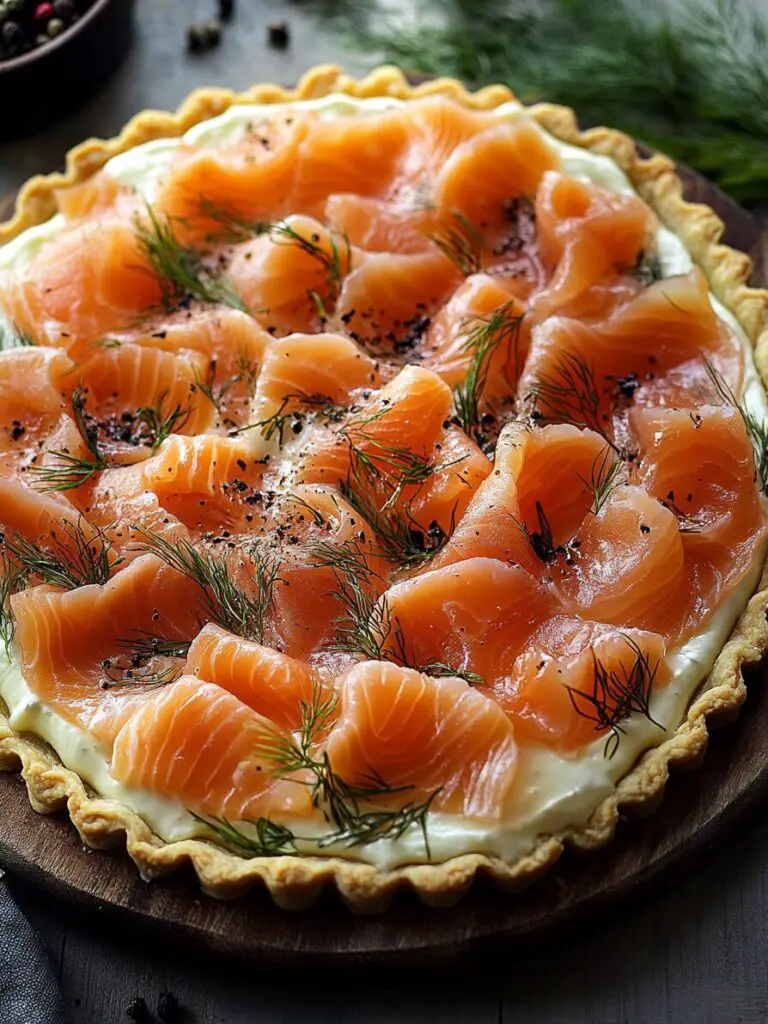 Smoked Salmon and Dill Tart