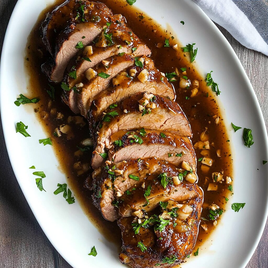 Glazed Slow Cooker Pork Tenderloin