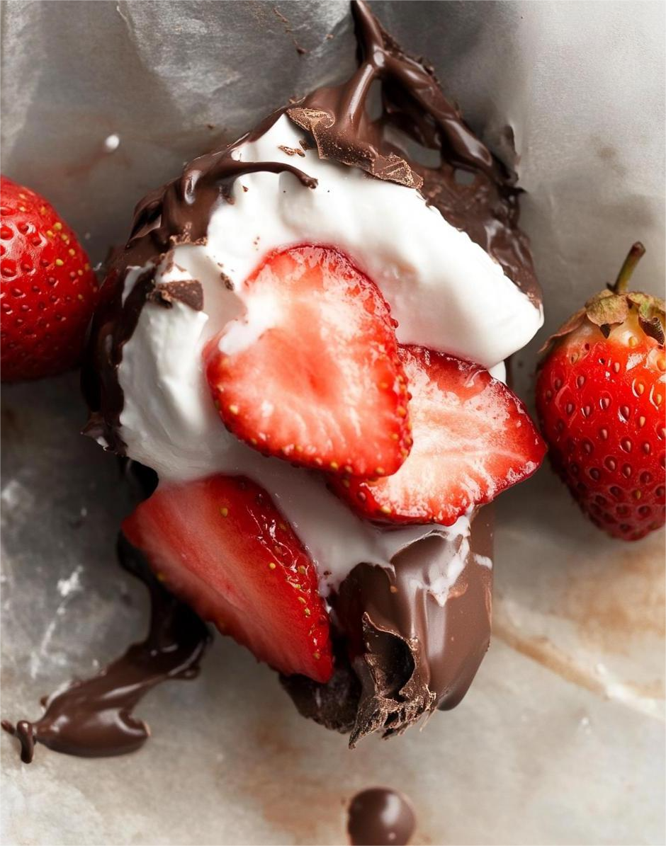 Chocolate Strawberry Yogurt Clusters