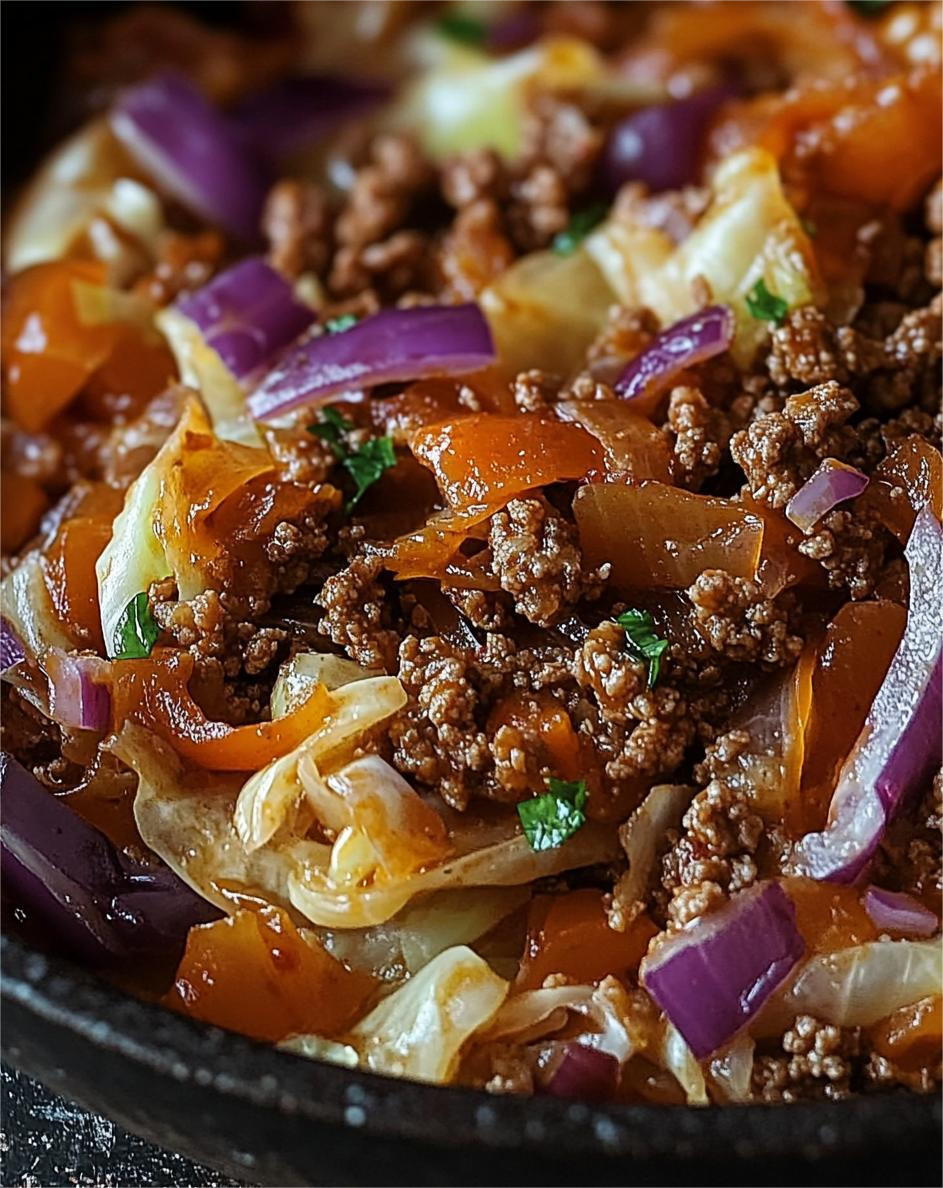 Cabbage and Ground Beef