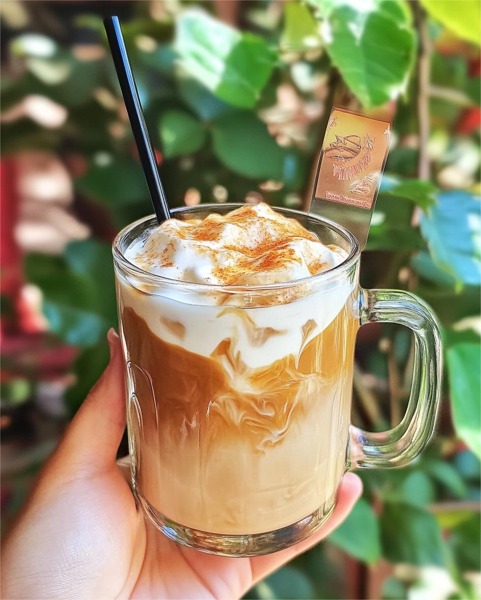 Reverse Dalgona Iced Coffee