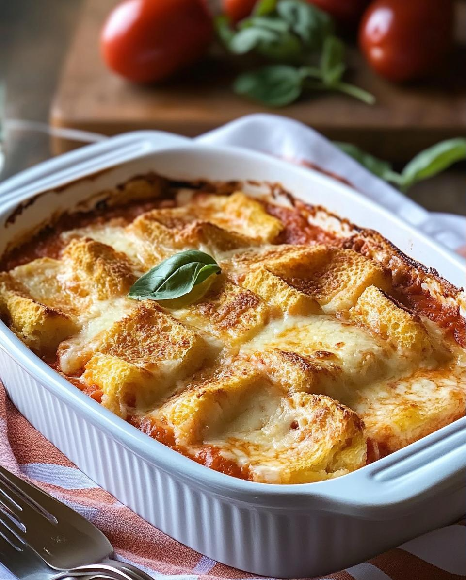 Tomato Soup and Grilled Cheese Casserole