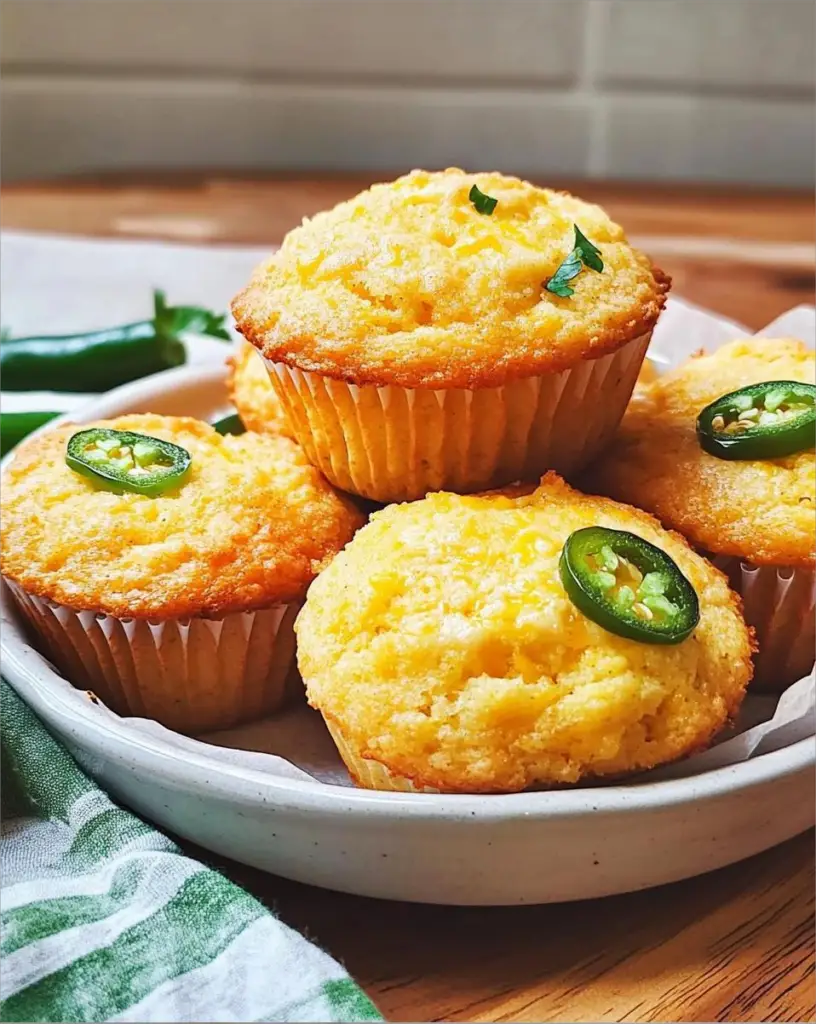 Jiffy Jalapeno Cheese Cornbread Muffins
