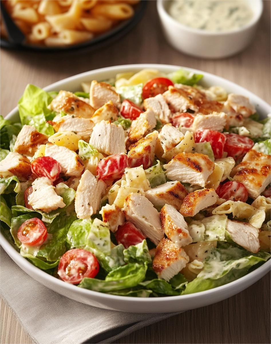 Chicken Caesar Pasta Salad