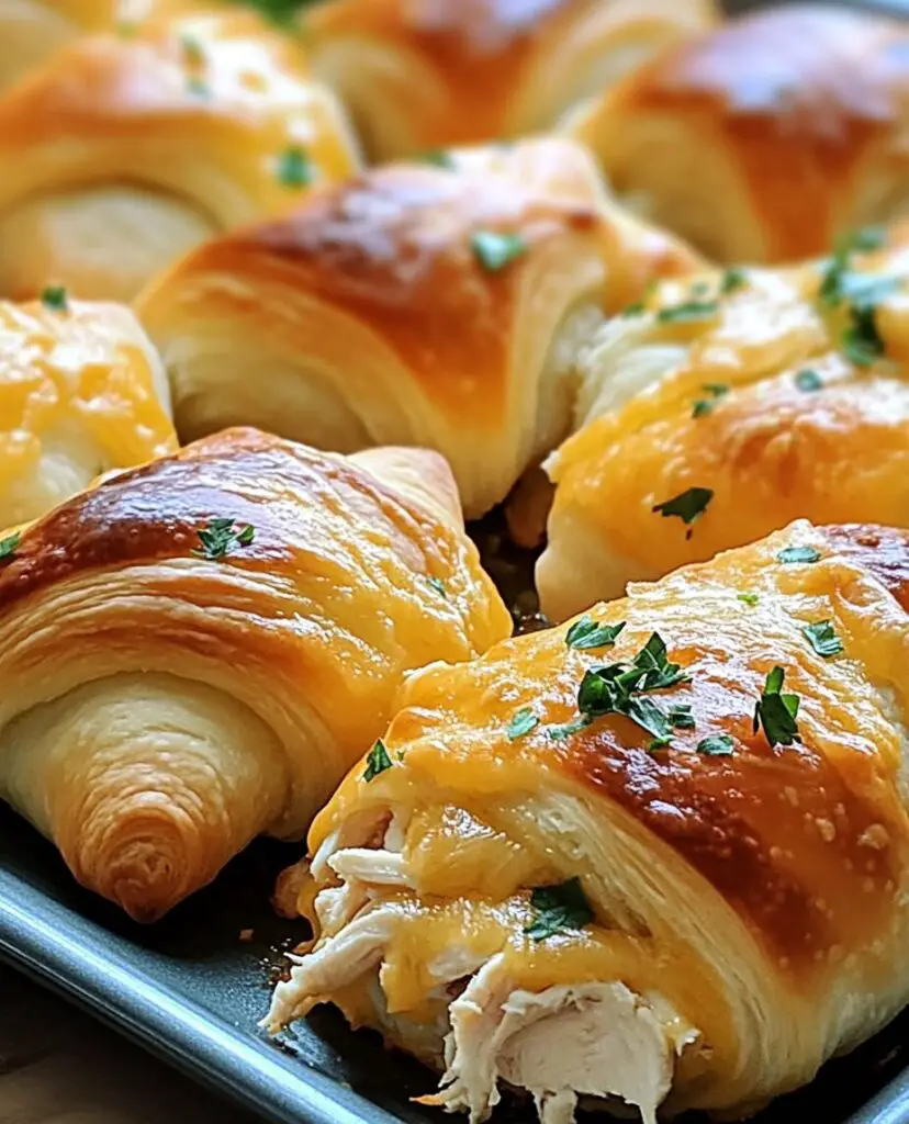 Cheesy Chicken Crescent Rolls