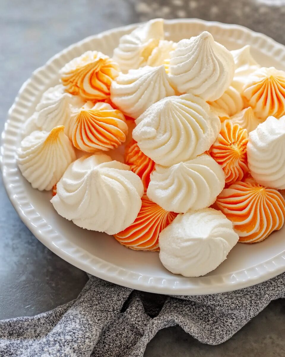 Orange Meringue Cookies