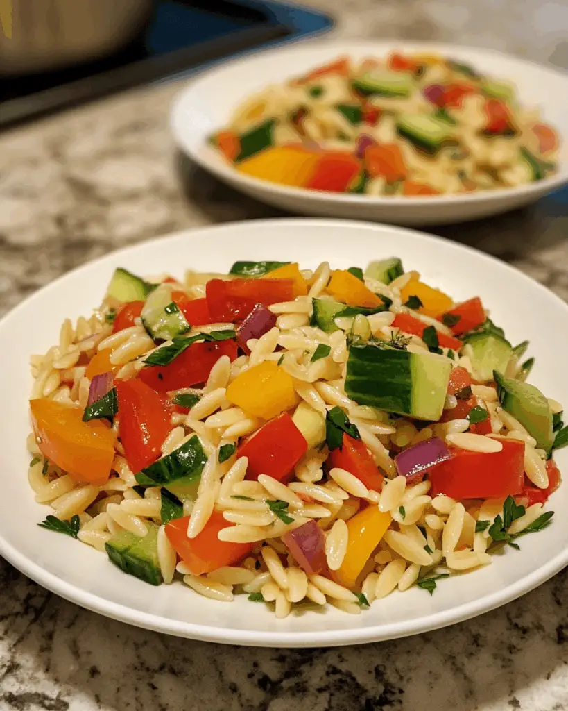 Greek Orzo Pasta Salad