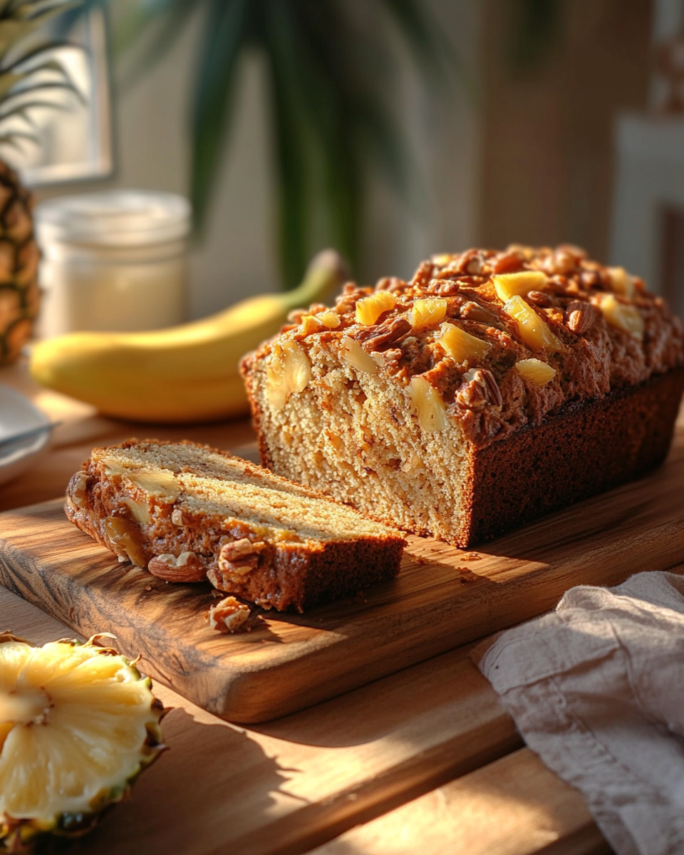 Hawaiian Banana Nut Bread