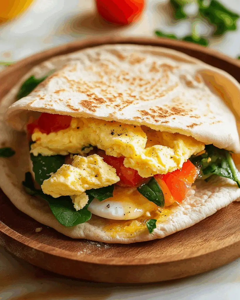 Egg Pita Sandwich – Easy College Breakfast