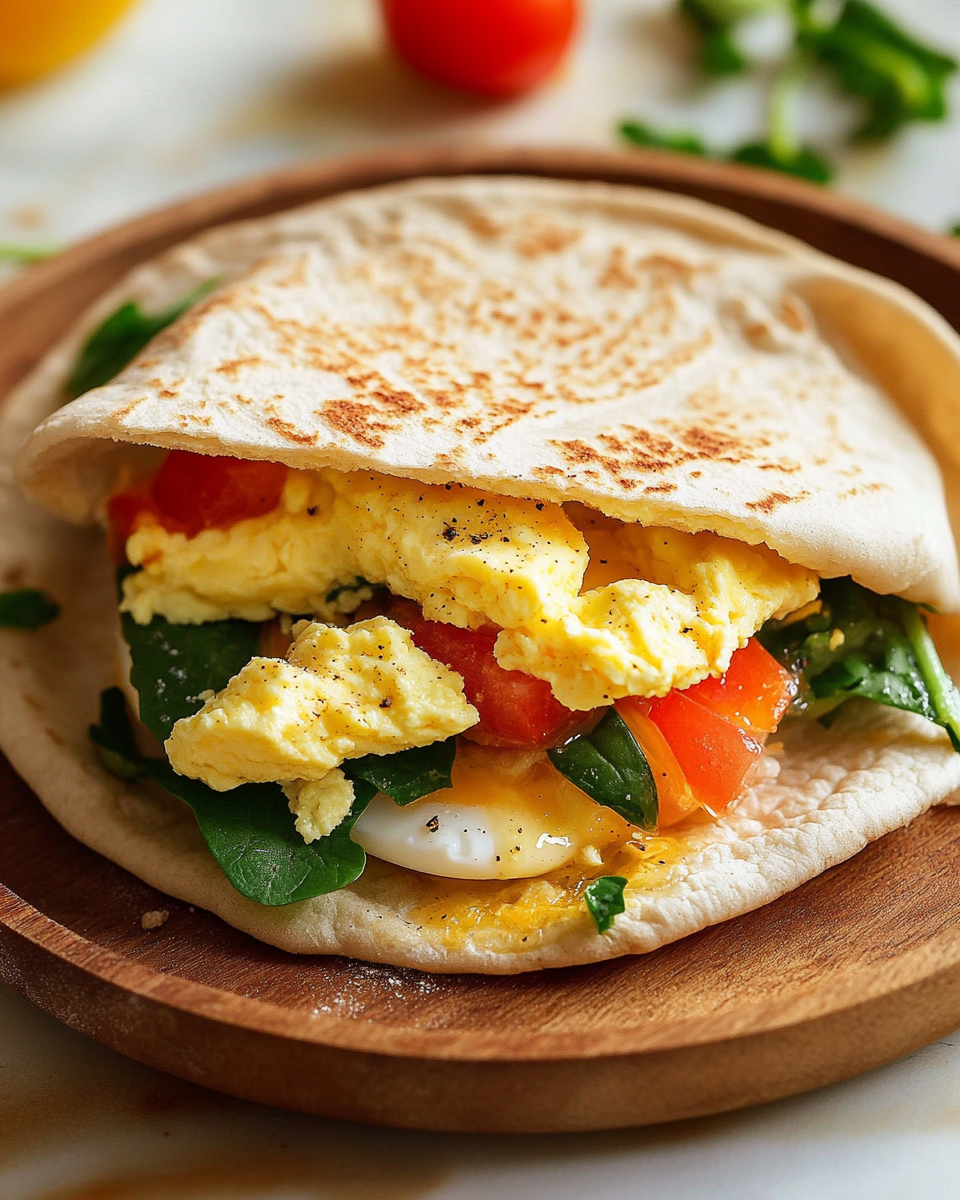 Egg Pita Sandwich – Easy College Breakfast