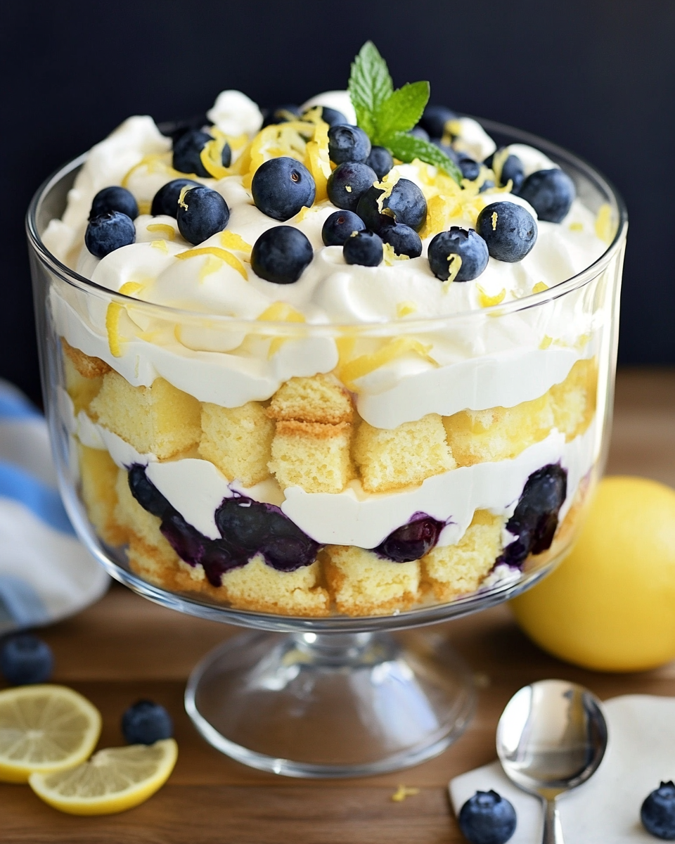 Lemon Blueberry Trifle Delight
