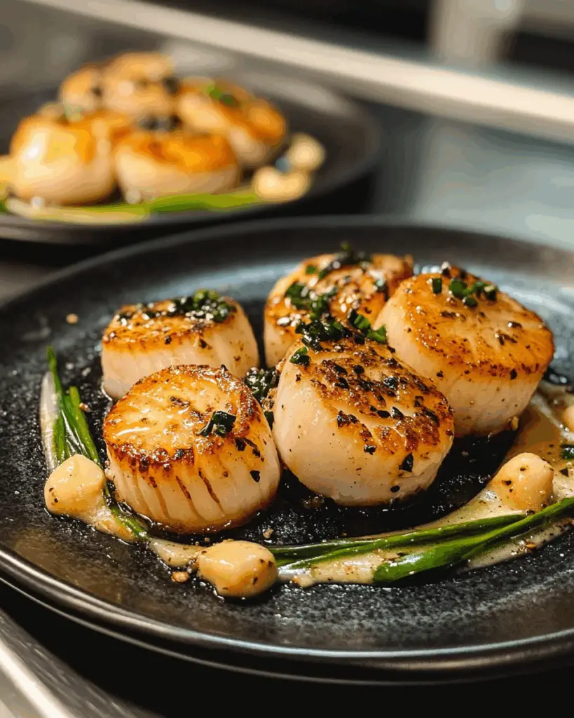Black Stone Garlic Butter Scallops