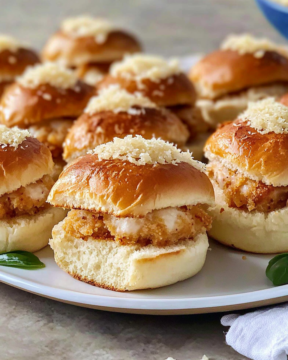 Crispy Parmesan Chicken Sliders (Air Fryer Magic!)