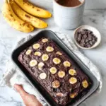 Vegan Chocolate Banana Bread with Coconut Oil