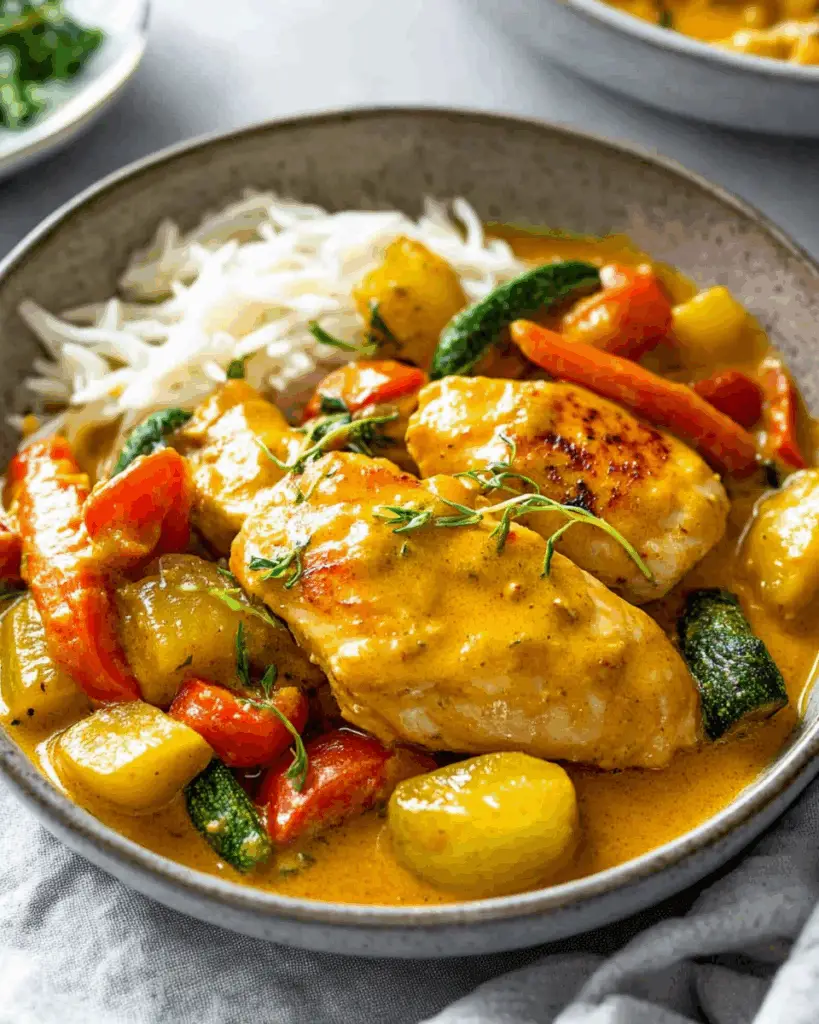 Coconut Curry Chicken with Veggies