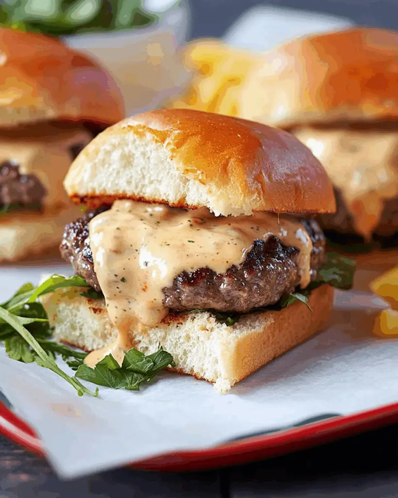 Cheeseburger Sliders with Special Sauce