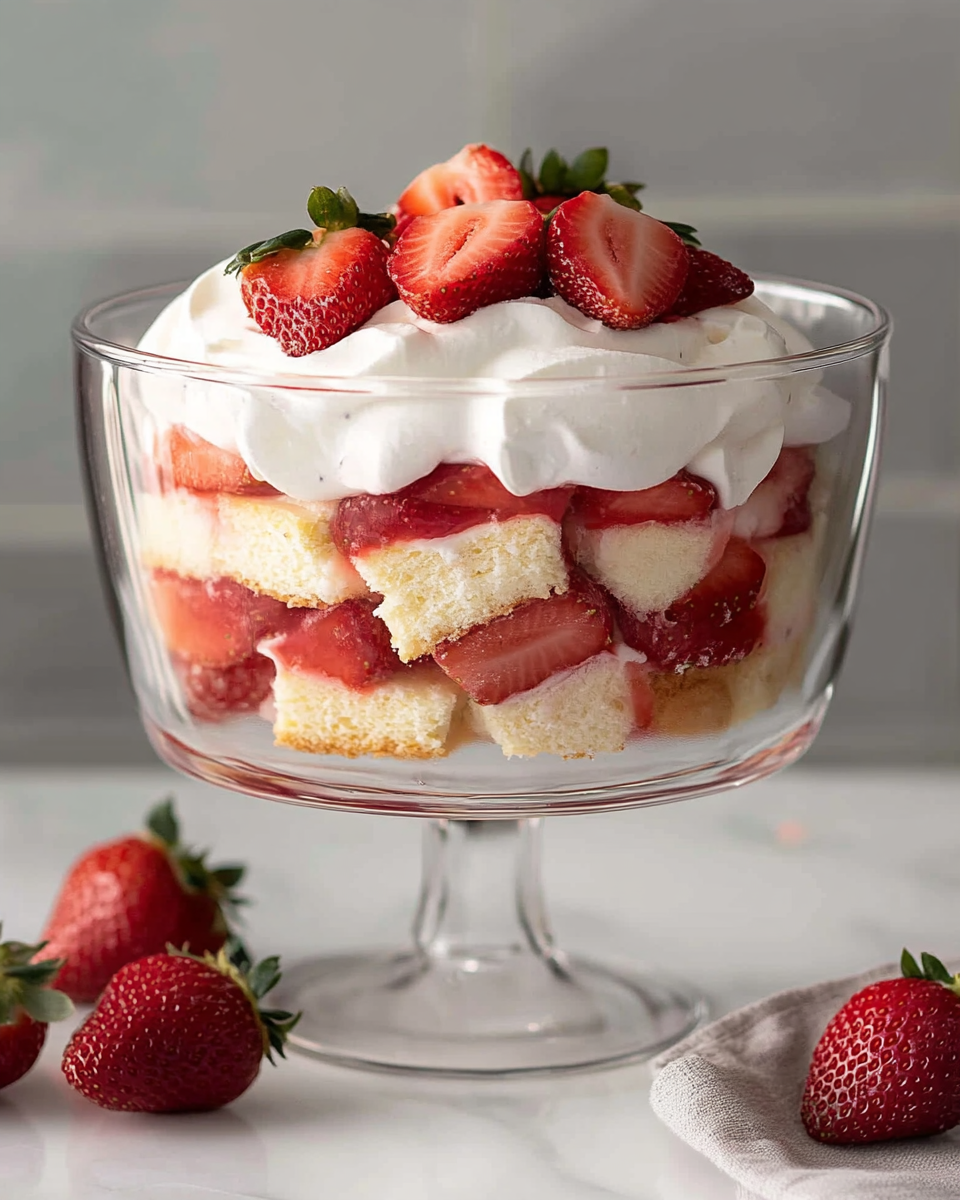 Classic Strawberry Shortcake Trifle