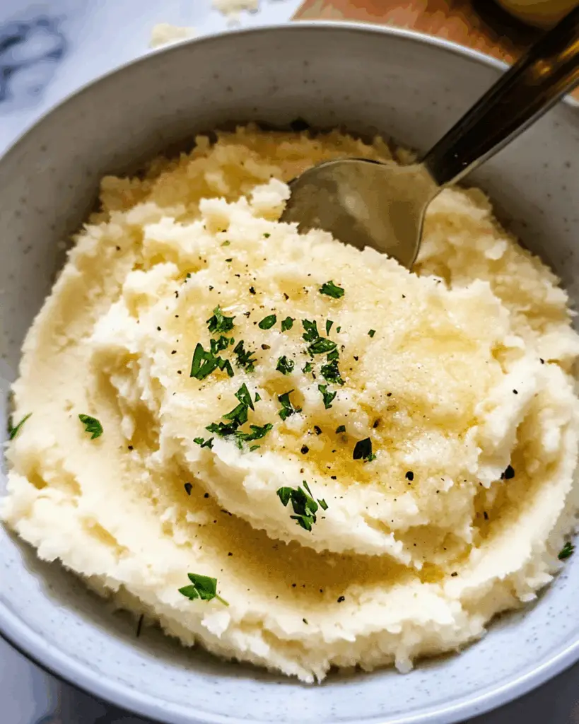 Creamy Parmesan Mashed Cauliflower (Low Carb & Delicious!)