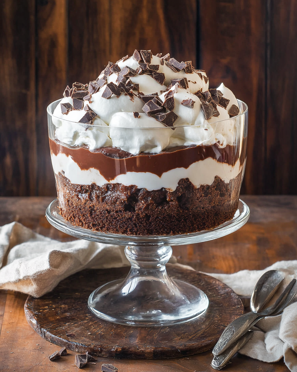 Decadent Chocolate Brownie Trifle Dessert