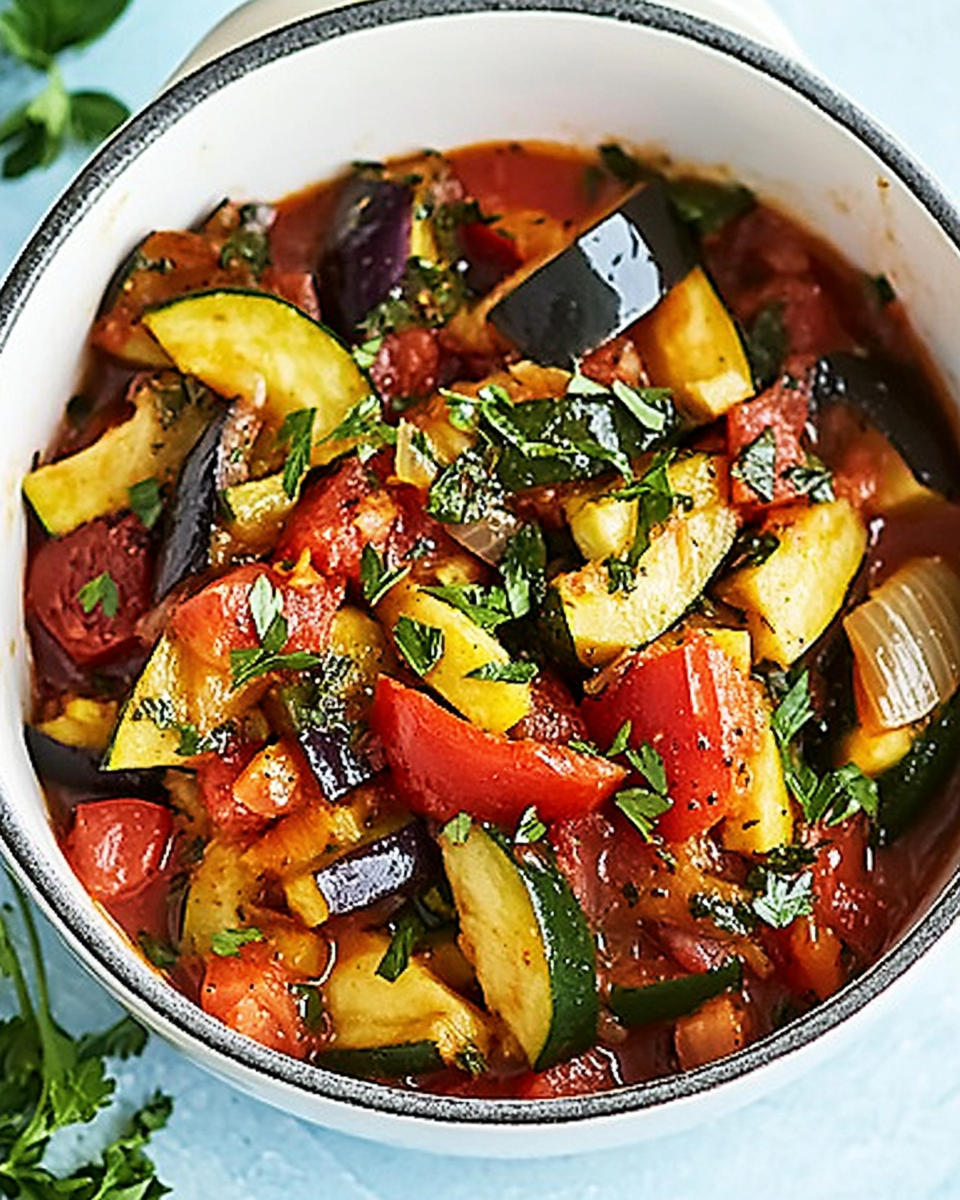 Summer Vegetable Ratatouille – Crockpot Recipe