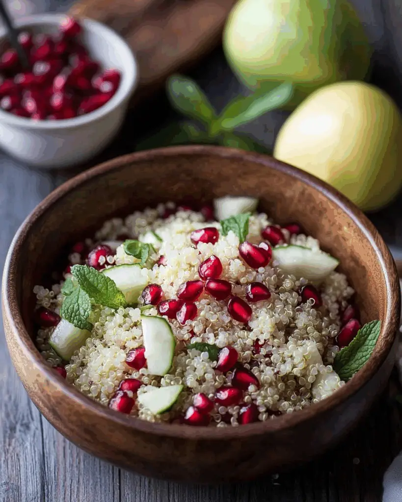 Fennel & Pomegranate Quinoa Salad – Bright, Zesty, and Beautiful