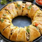 Cheesy Chicken Taco Ring