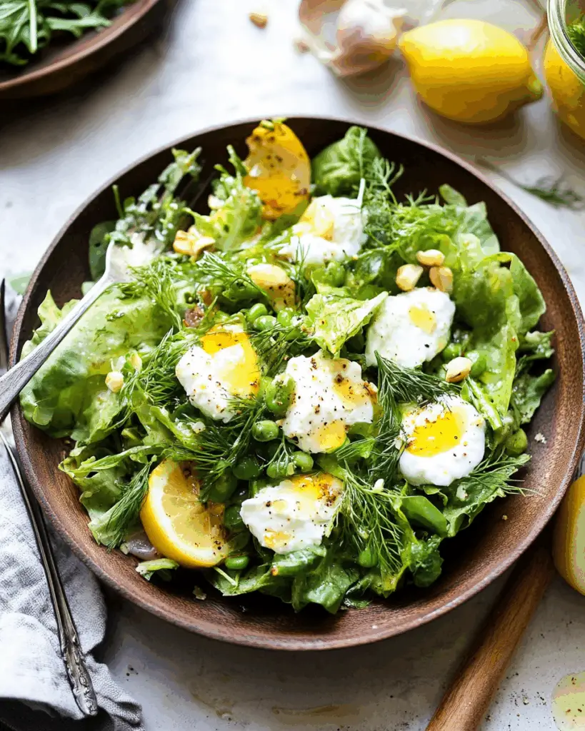 Spring Salad With Dill & Lemon Vinaigrette