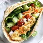 Hummus Pita Wrap – Quick College Breakfast
