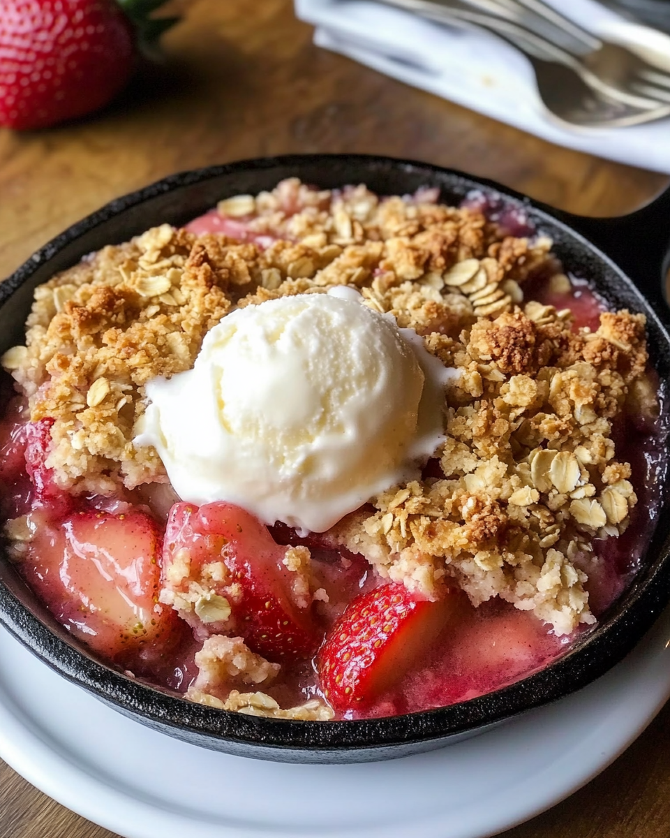 Classic Strawberry Rhubarb Crisp