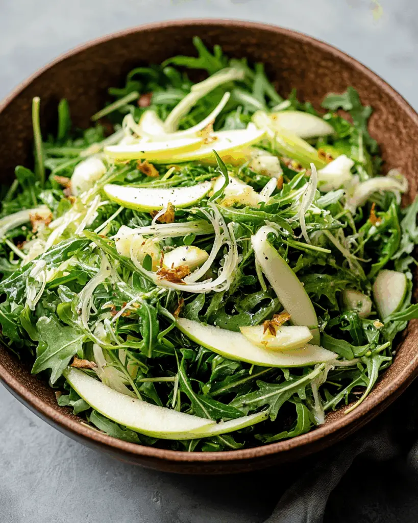 Arugula Fennel Salad With Apple