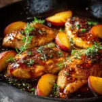 Honey Glazed Peach Chicken