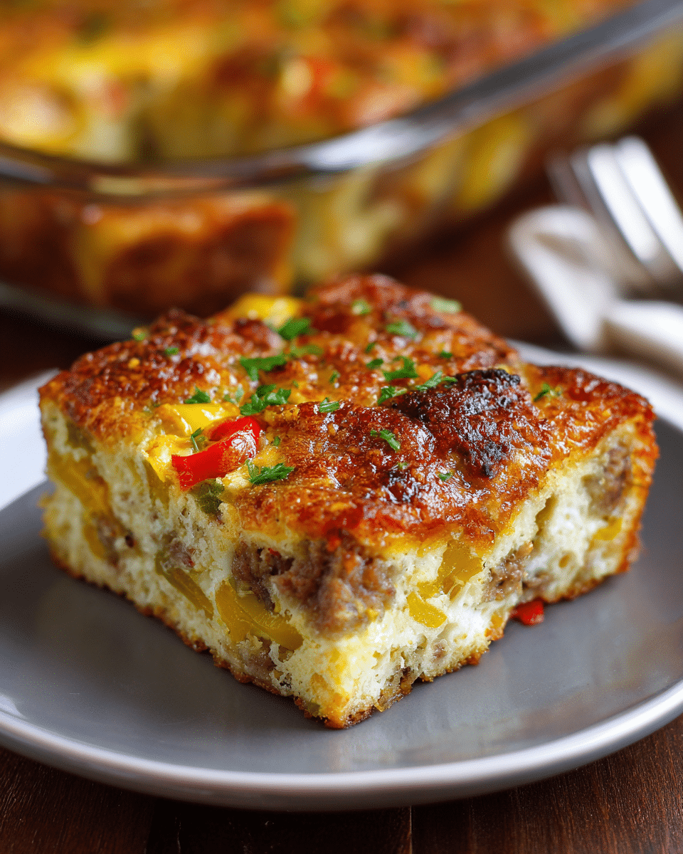 Banana Pepper & Egg Breakfast Bake