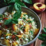 Peaches and Herb Couscous Bowl