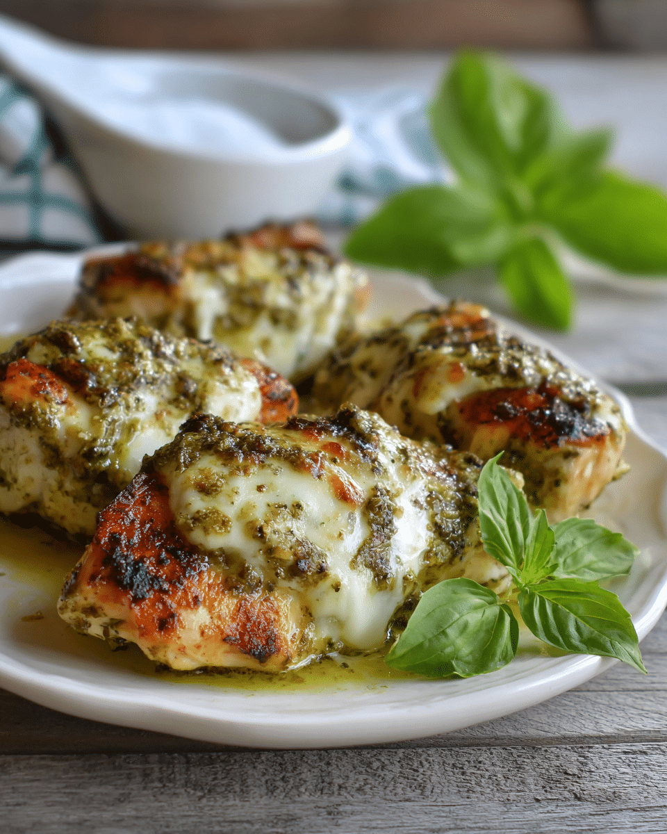 5-Ingredient Pesto Chicken Breast – Fast & Flavorful