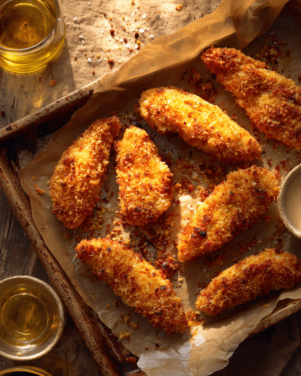 Crispy Oven Chicken Tenders – Kid-Friendly & Baked