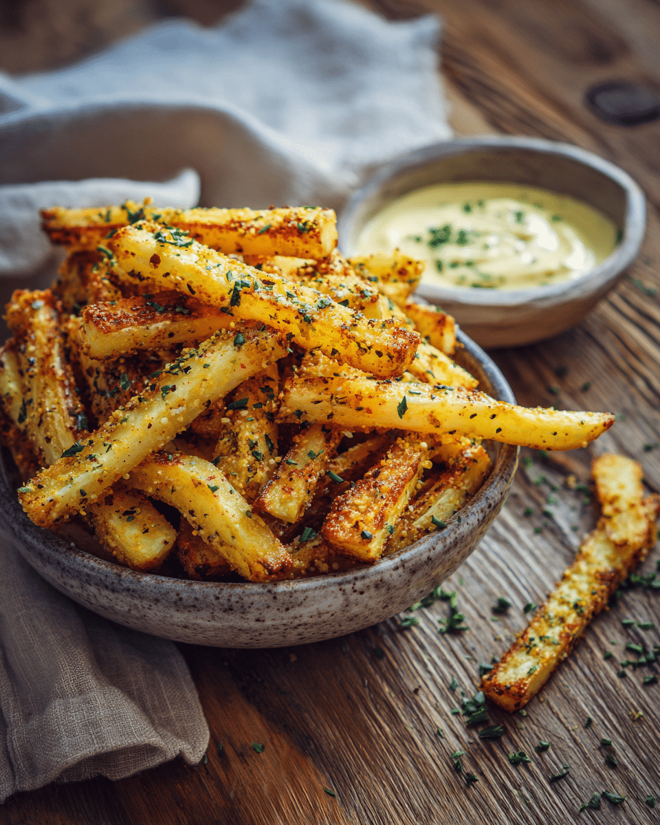 Crispy Kohlrabi Fries – Oven-Baked & Guilt-Free