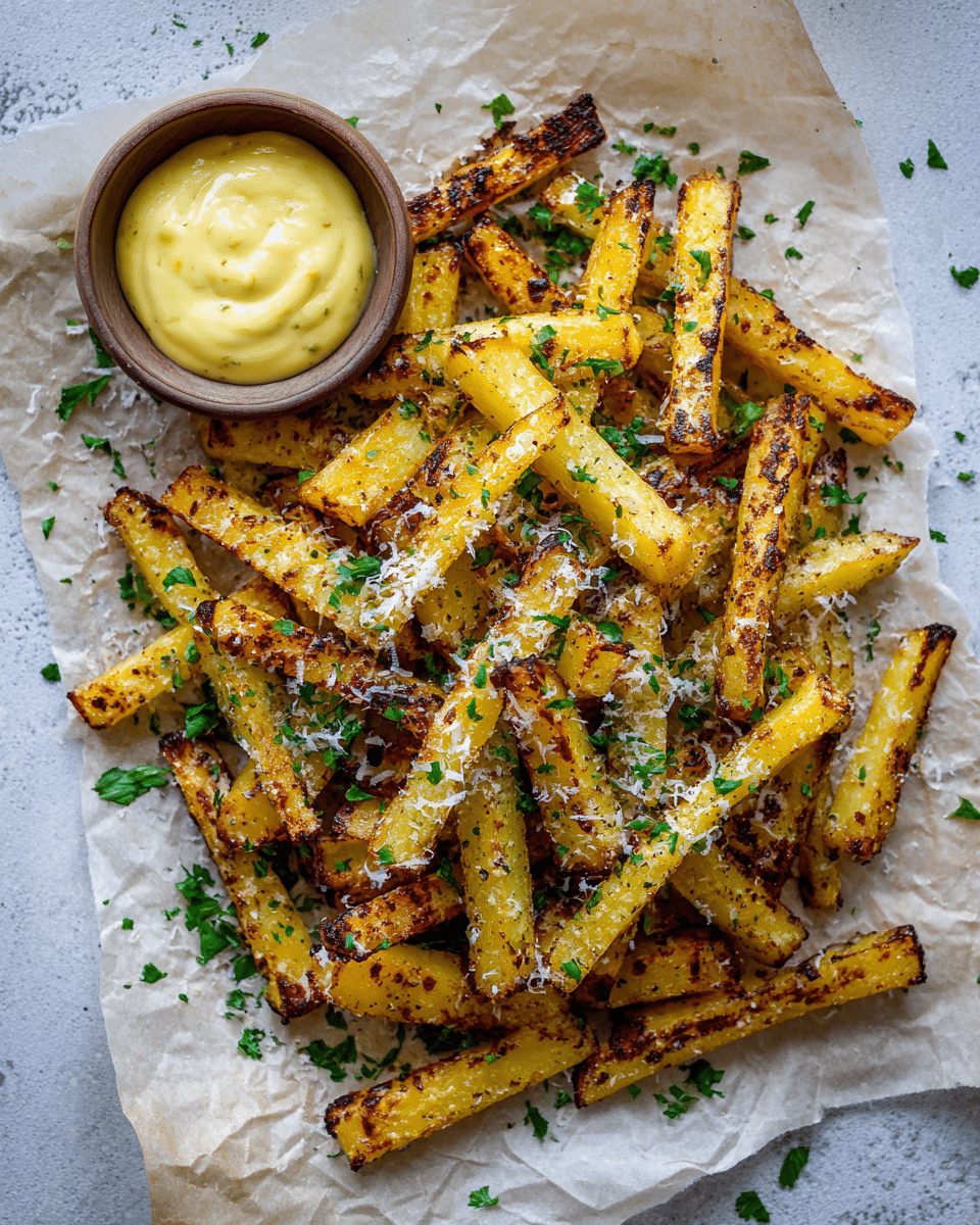 Crispy Kohlrabi Fries