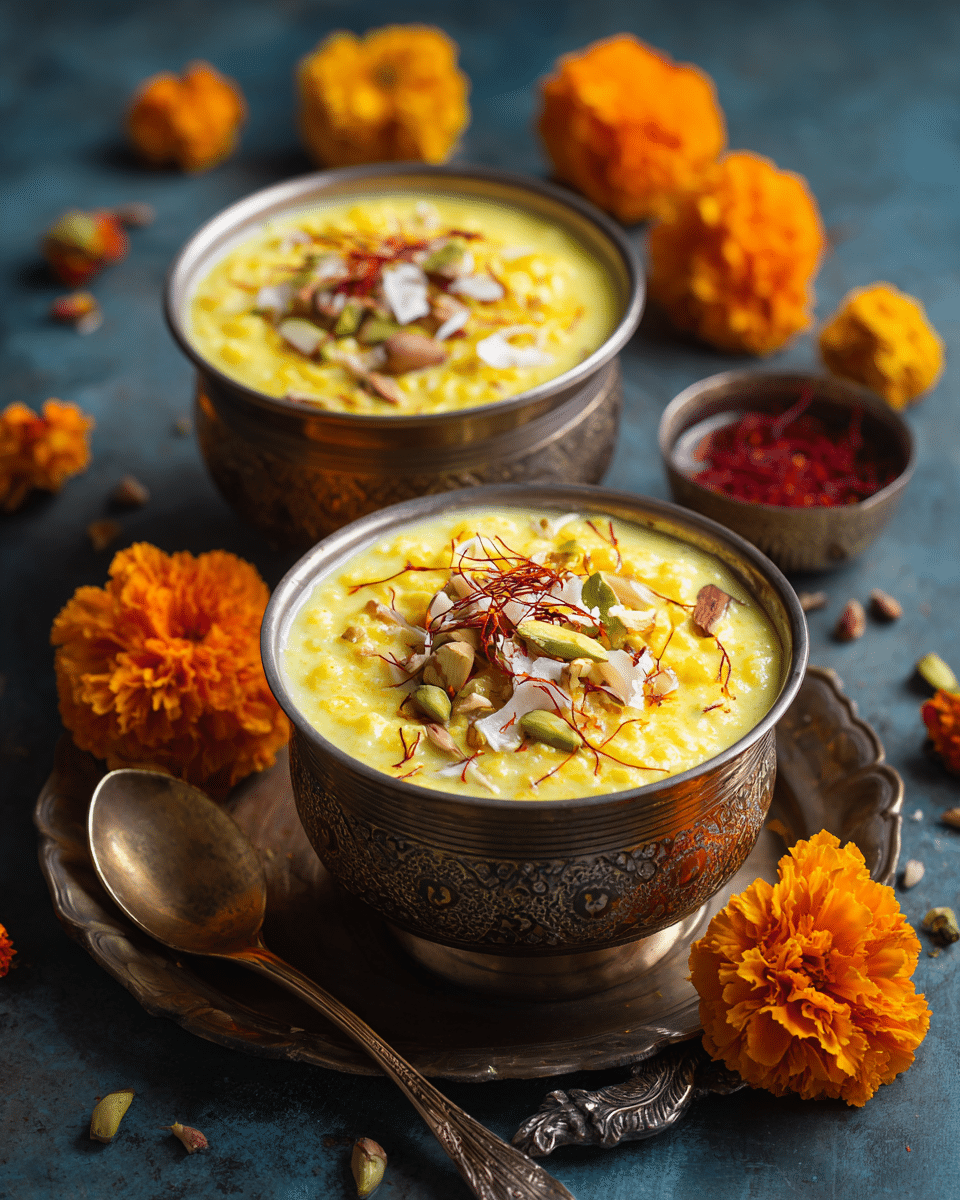 Saffron Rice Kheer – Creamy Dessert with Festive Flavors