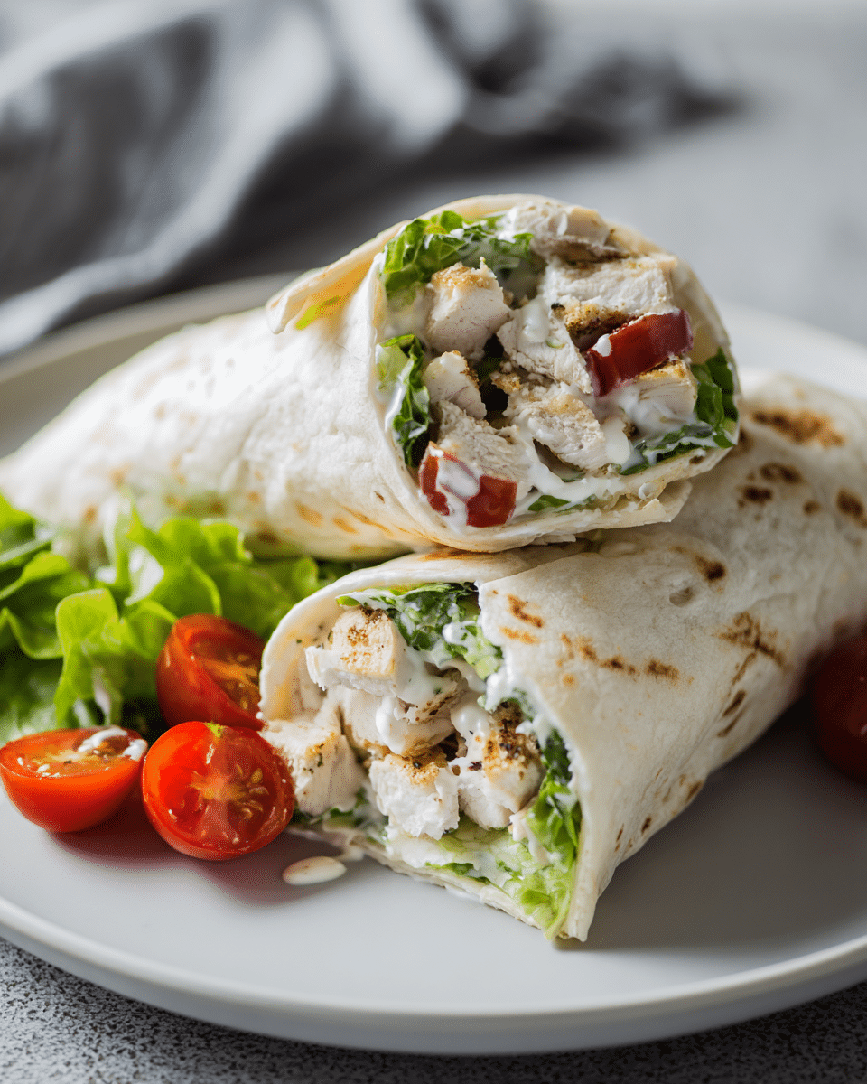 Chicken Caesar Wraps – Quick Lunch or Dinner Idea