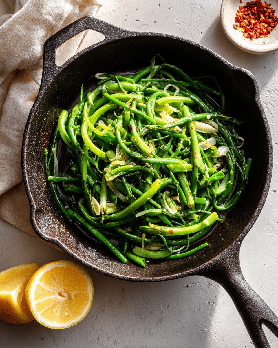 Sautéed Garlic Scapes – Easy 10-Minute Side Dish