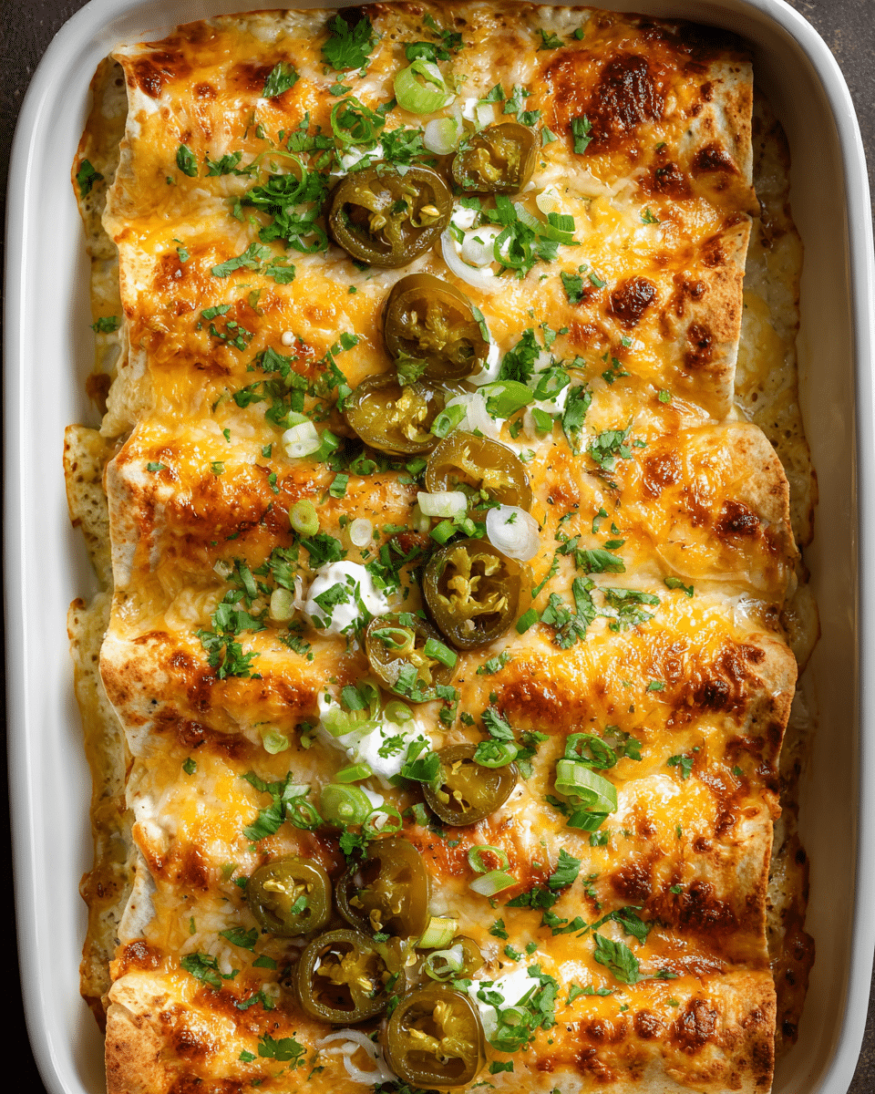Banana Pepper Chicken Enchiladas