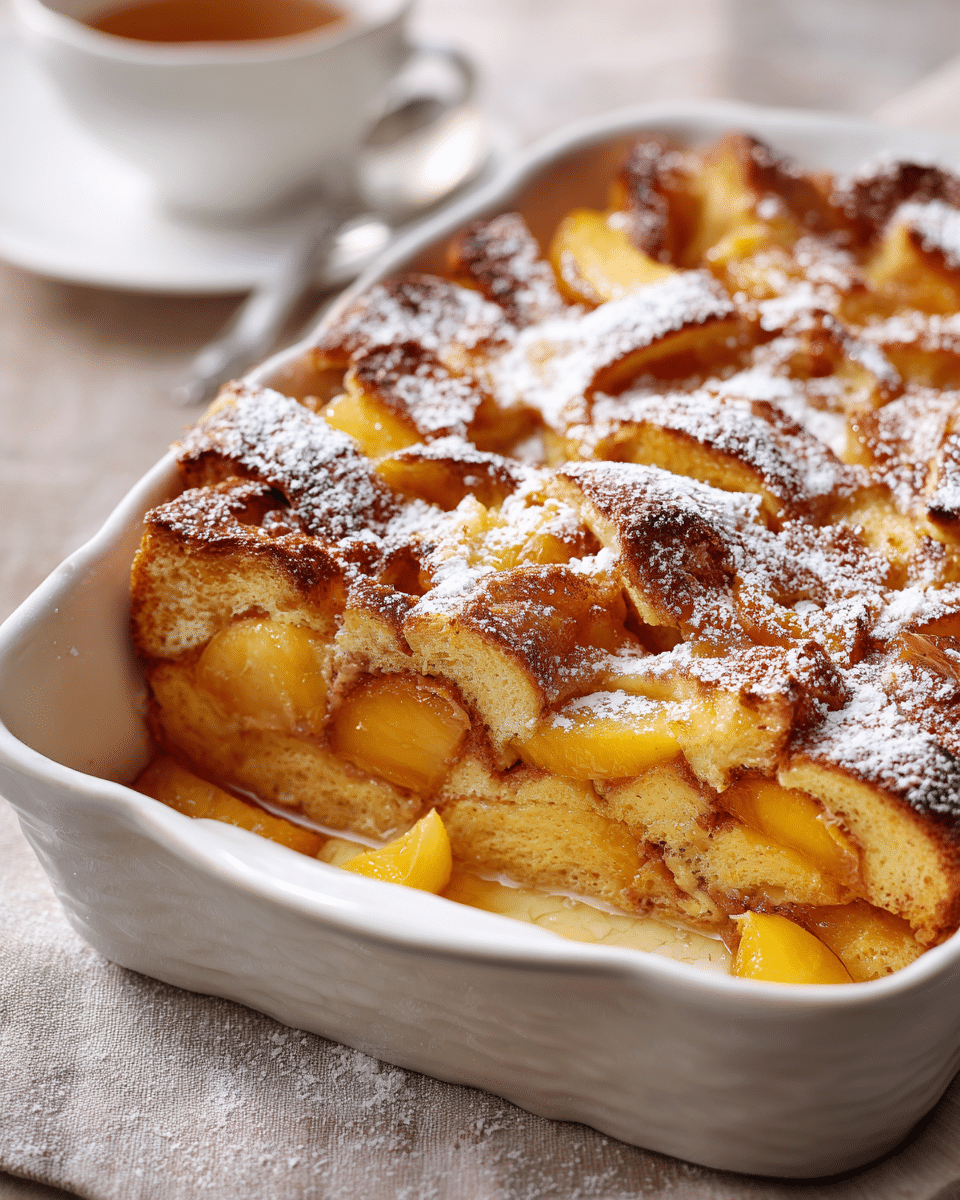 Baked Peach French Toast – Sweet Make-Ahead Breakfast