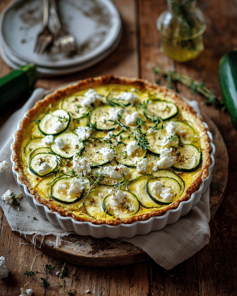 Zucchini Goat Cheese Quiche – Light, Creamy & Low-Carb