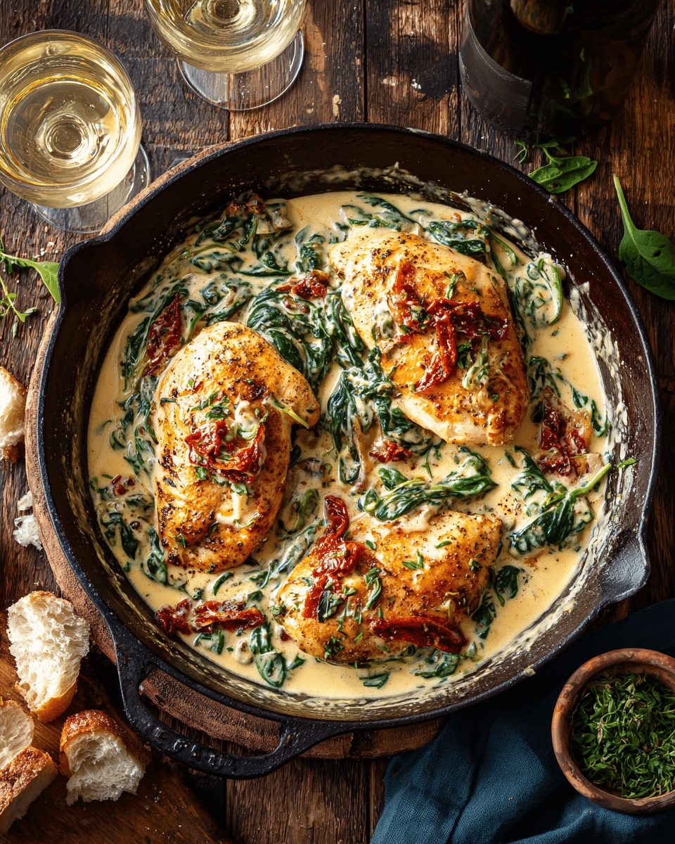 Creamy Tuscan Chicken Breast – One-Pan Dinner Idea
