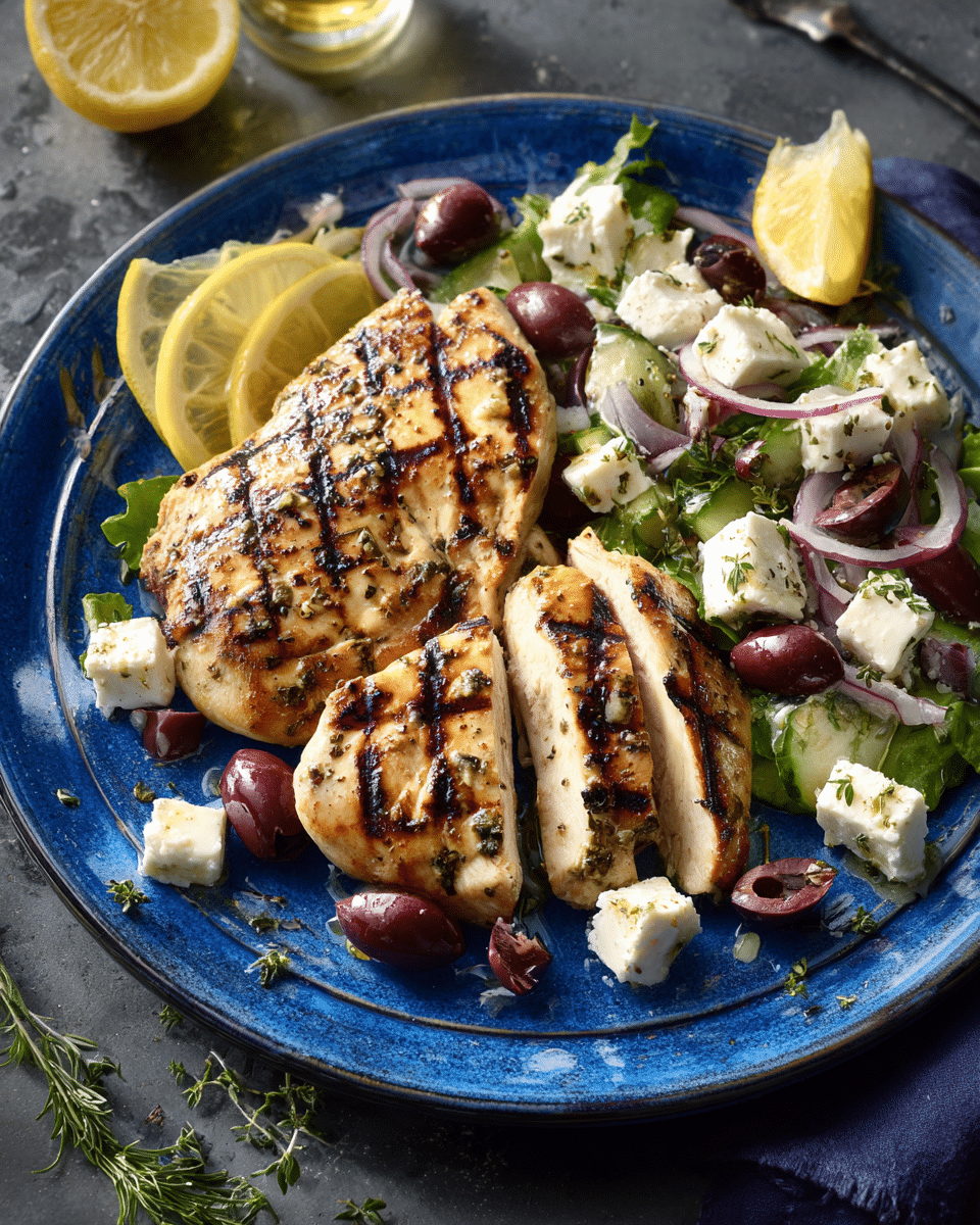 Greek Style Grilled Chicken Breast – Mediterranean Flavors