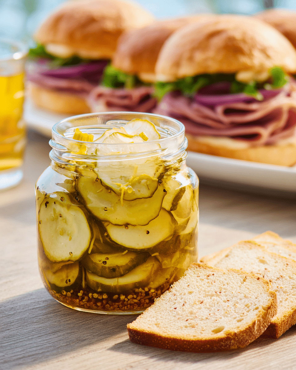 Bread and Butter Pickle Slices – Perfect for Sandwiches & Burgers