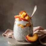 Peaches and Cream Chia Pudding