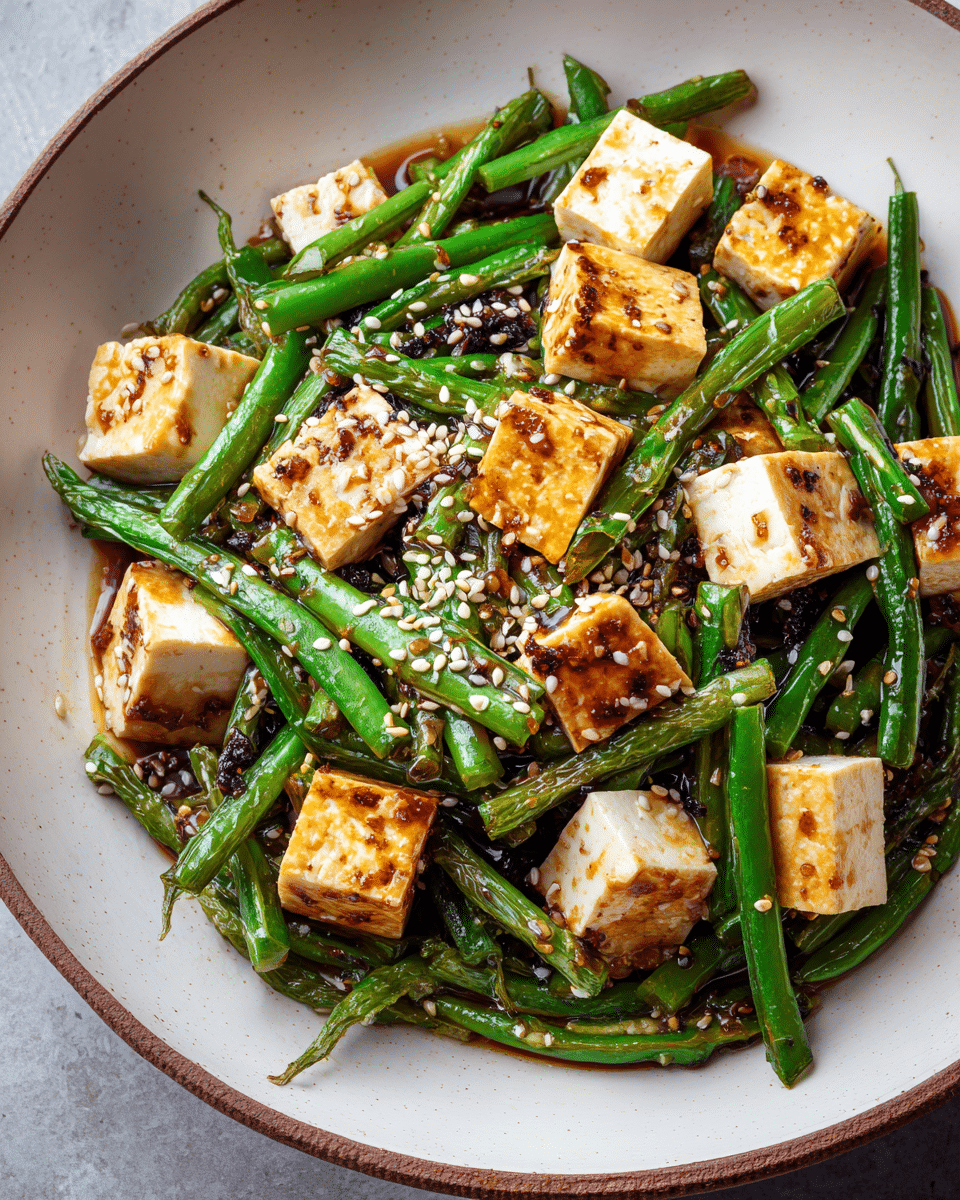 Stir-Fried Garlic Scapes with Tofu – Easy Plant-Based Meal